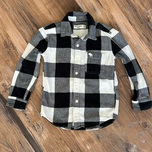 Abercrombie Kids Black and White Checkered Shirt